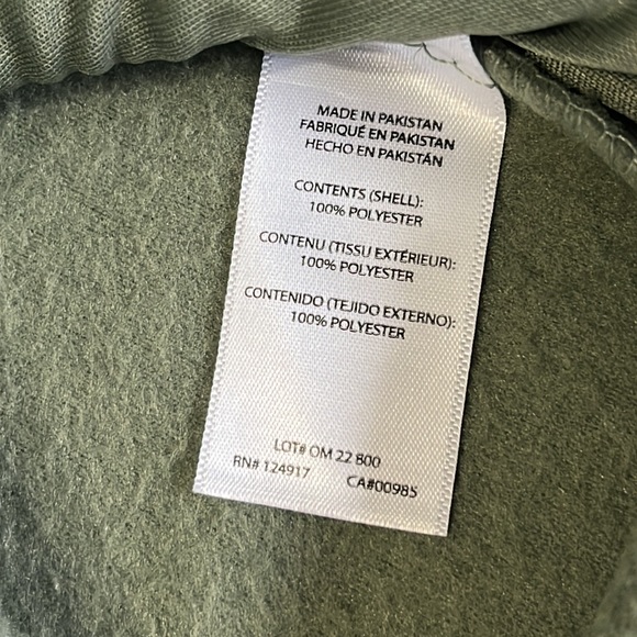 Onia Polar Fleece Overshirt in Sage Green Size M NWT - Picture 9 of 11